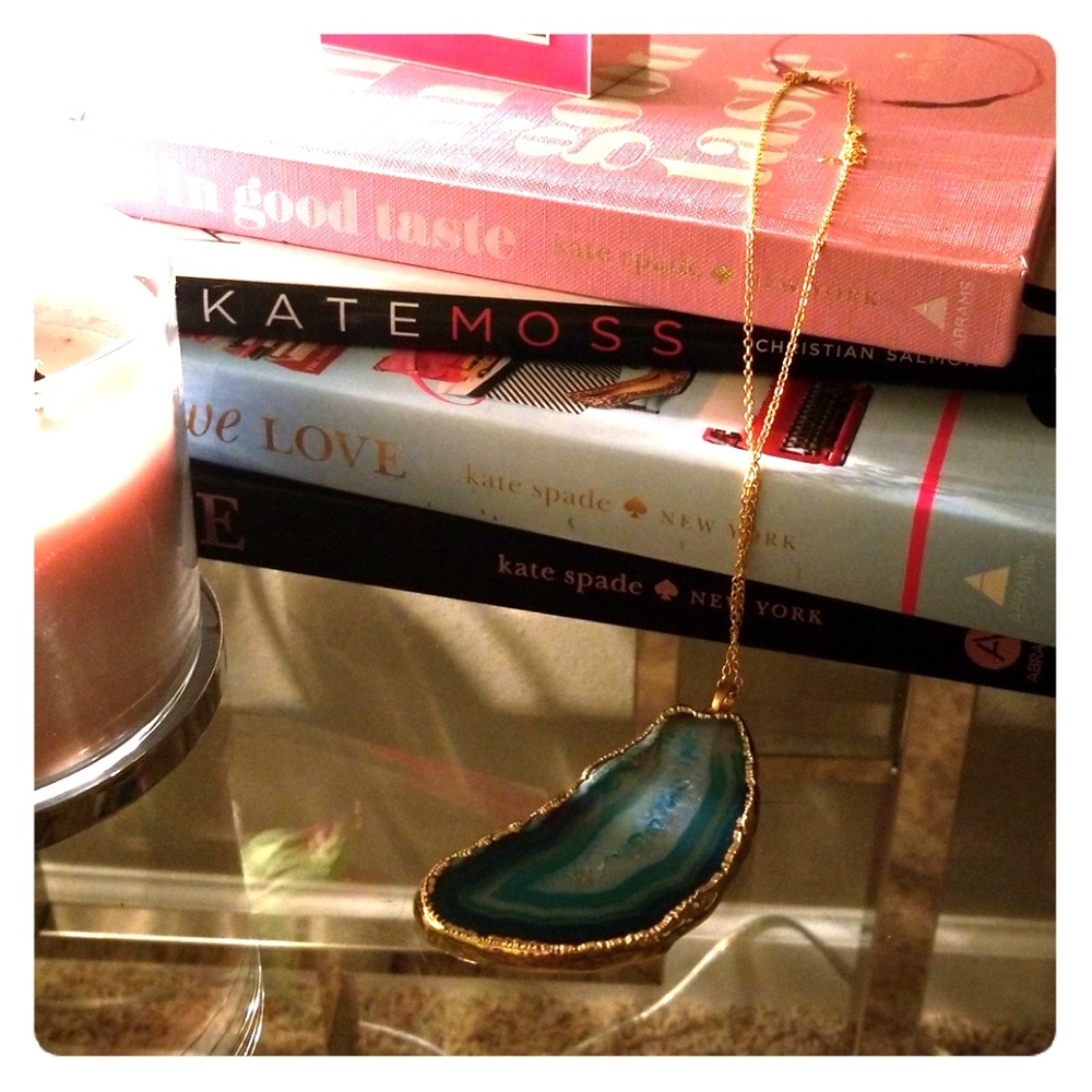 Blue Agate Necklace
